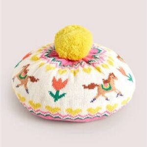Mini Boden Fair Isle Beret and flip top mitten